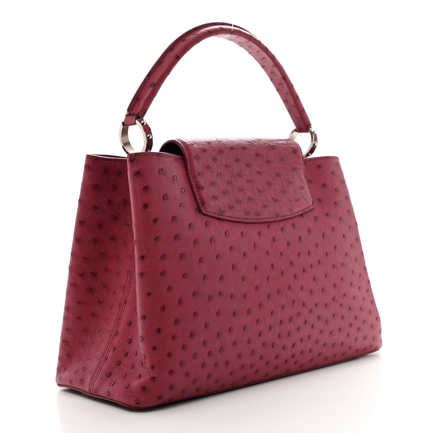Ostrich Capucines MM Fuchsia