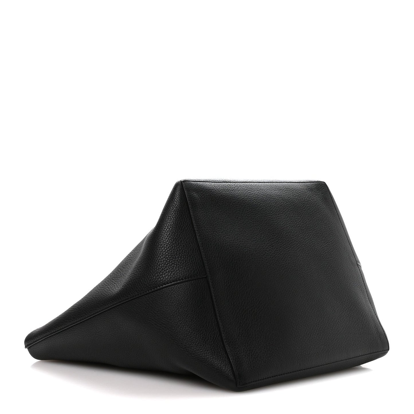 Grained Calfskin Park Tote Three Black
