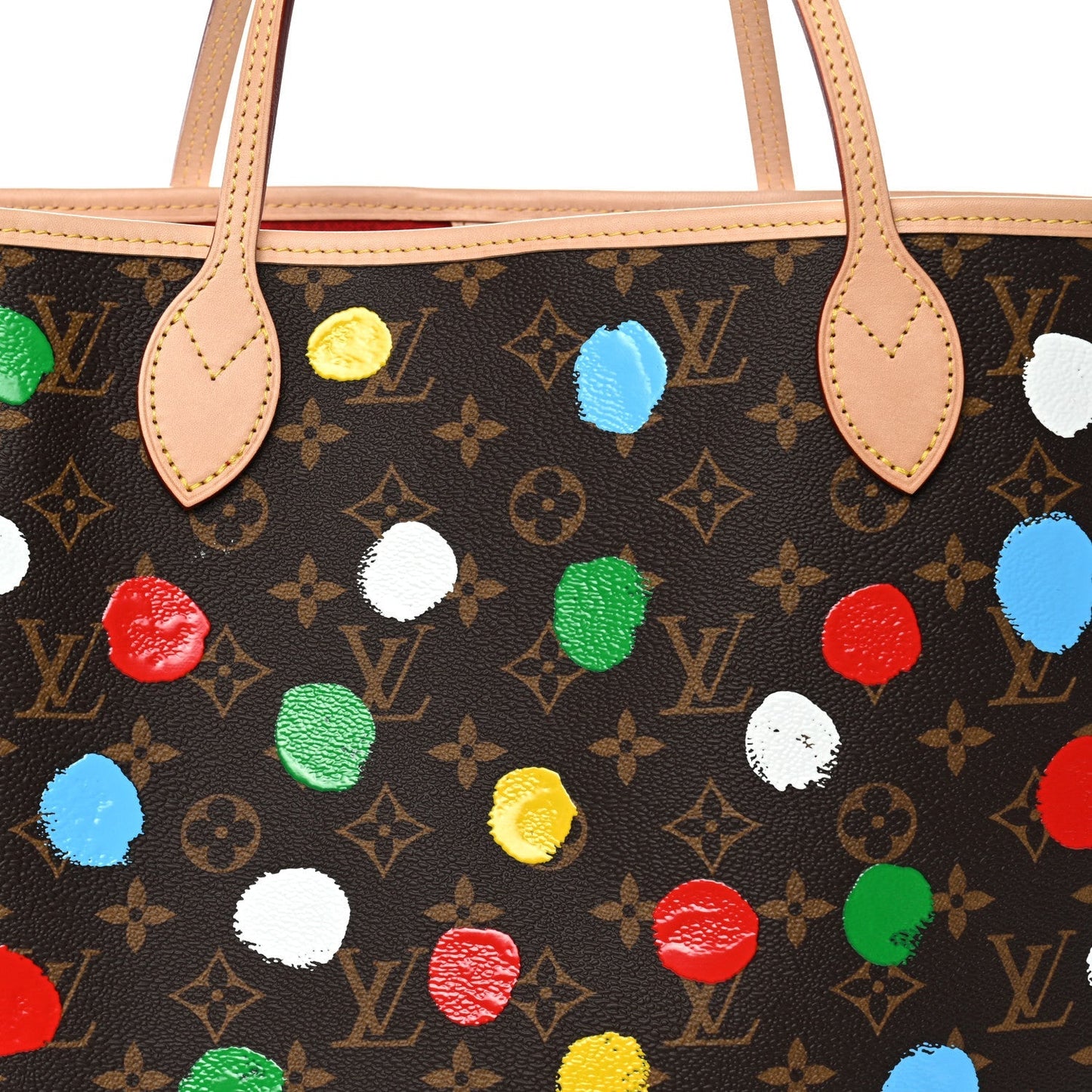 LV X YK Monogram Dots Neverfull MM