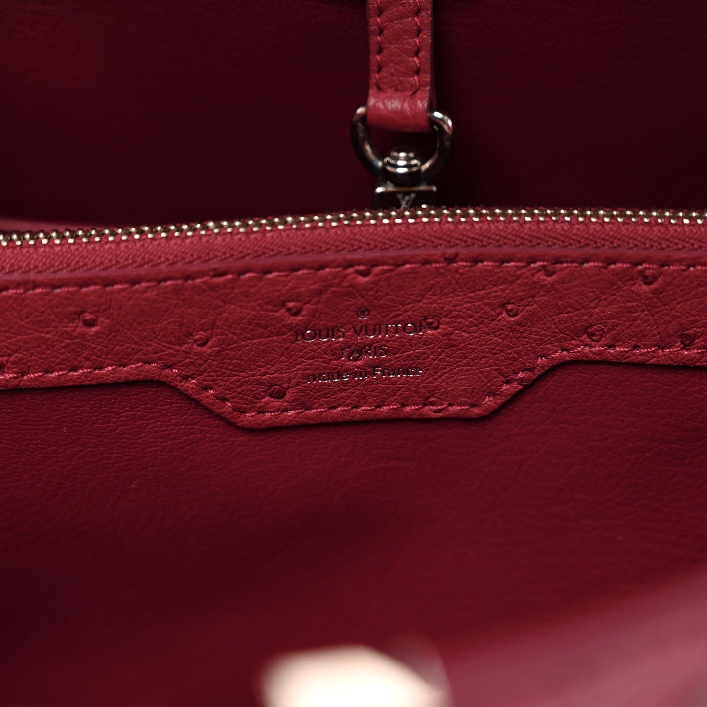Ostrich Capucines MM Fuchsia