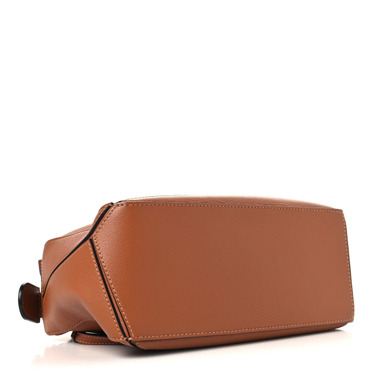 Grained Calfskin Small Puzzle Bag Tan