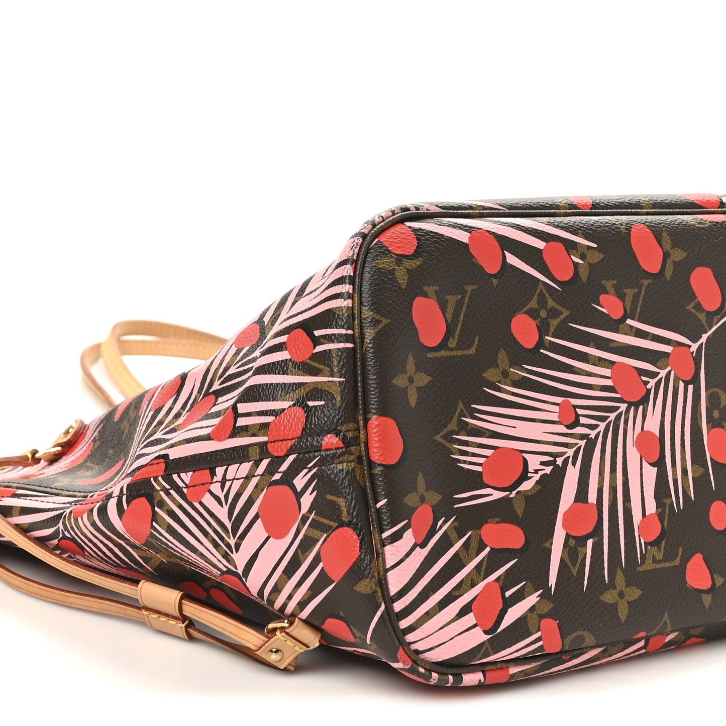 Monogram Jungle Dots Neo Neverfull MM Sugar Pink Poppy