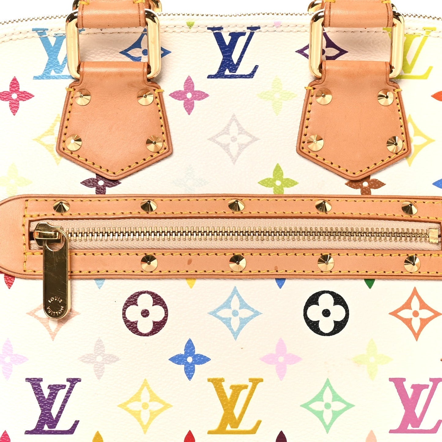 Monogram Multicolor Alma PM White