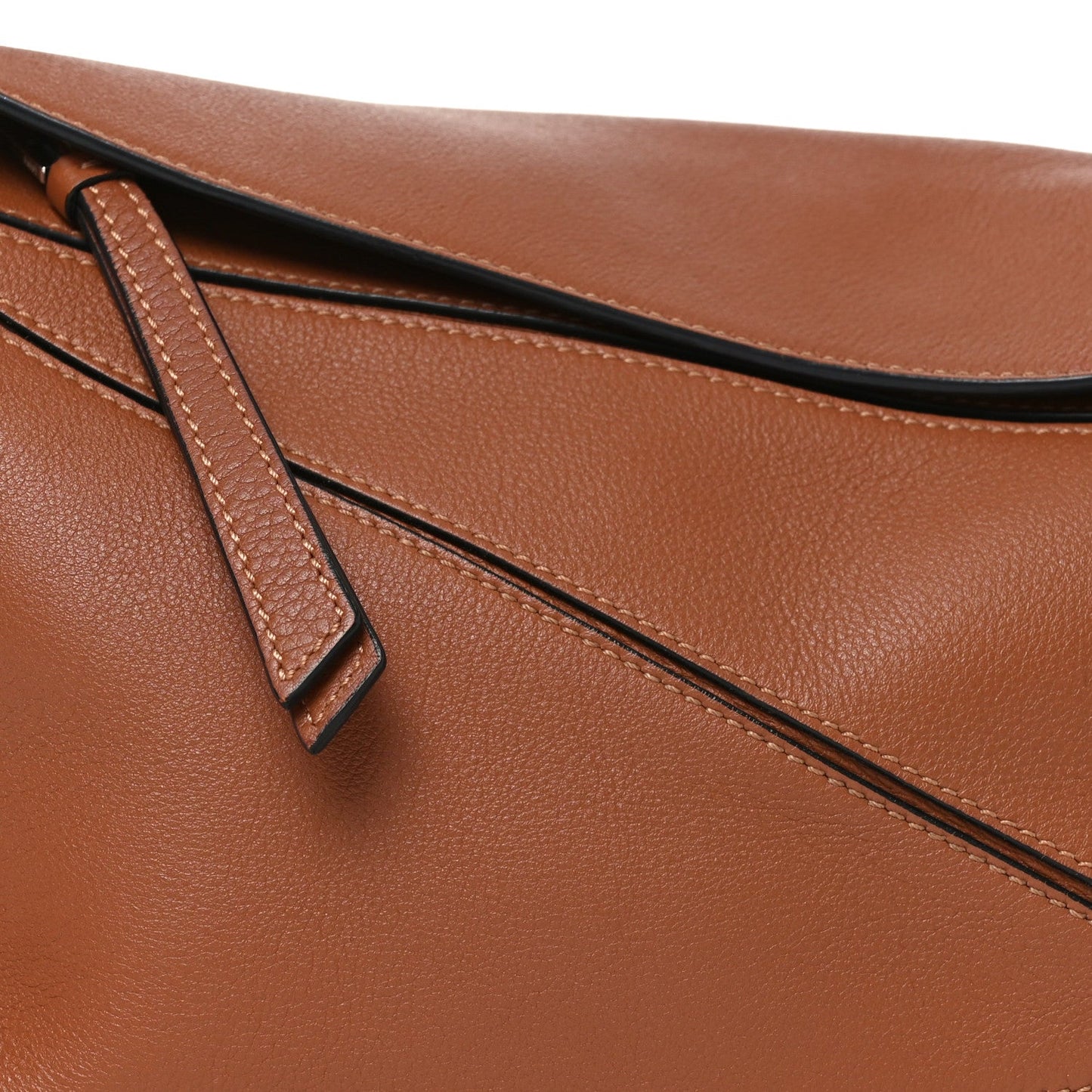 Calfskin Small Puzzle Bag Tan