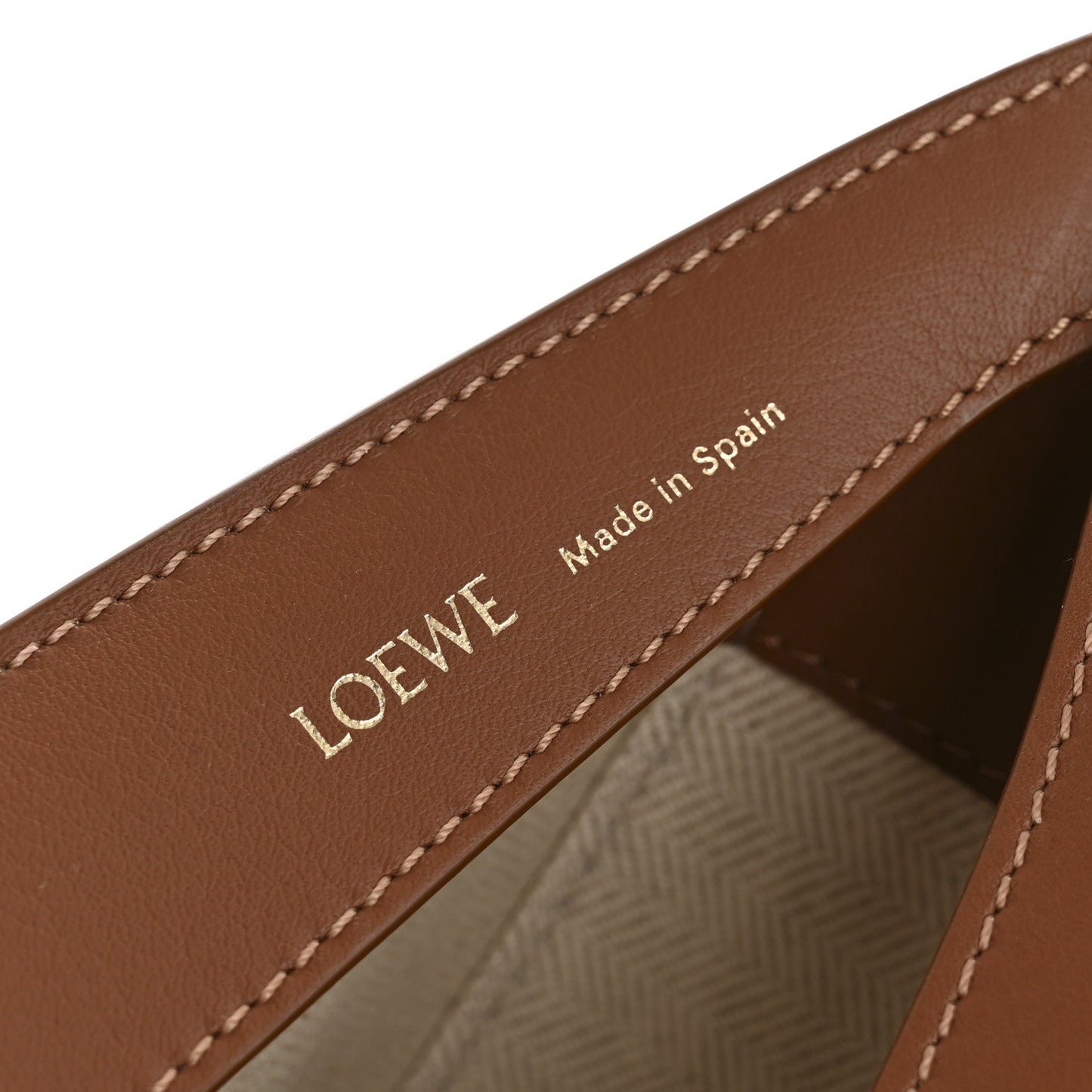 Jacquard Anagram Calfskin Luna Bag Tan Pecan