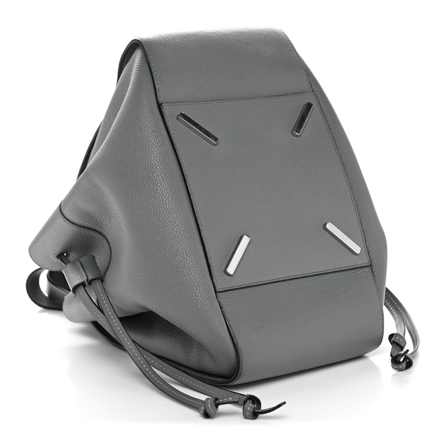 Grained Calfskin Medium Hammock Shoulder Bag Blue