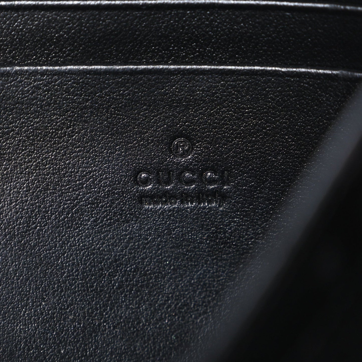 Calfskin Matelasse GG Marmont Chain Wallet Black