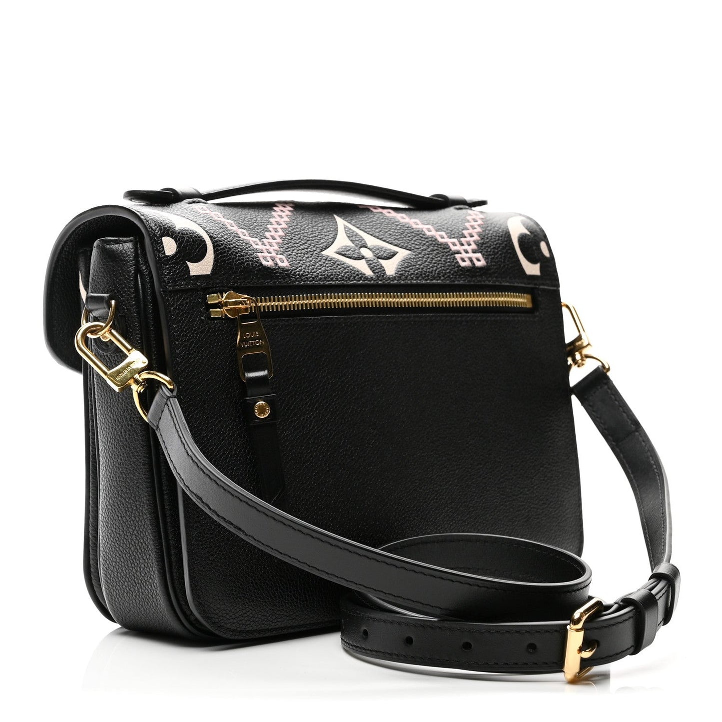 Empreinte Monogram Giant Broderies Pochette Metis Black