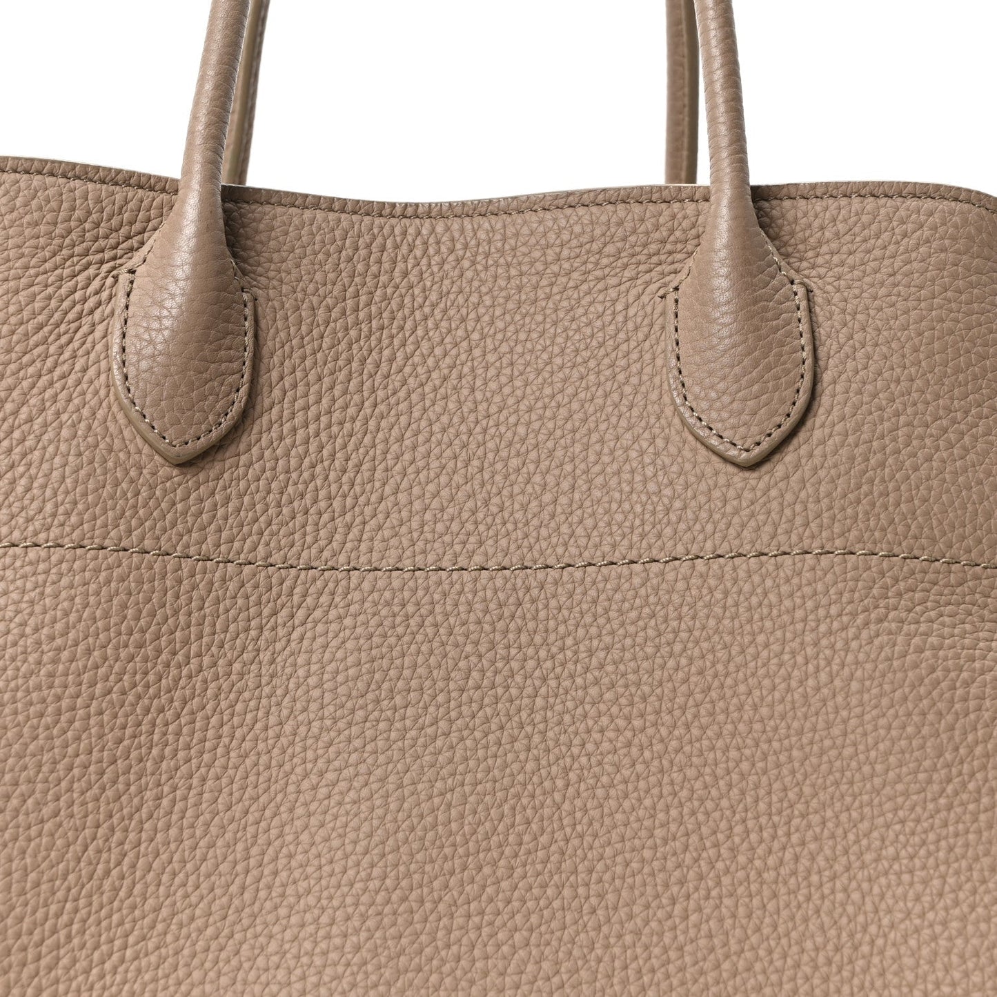 Matte Grained Calfskin Soft Margaux 15 Dark Taupe