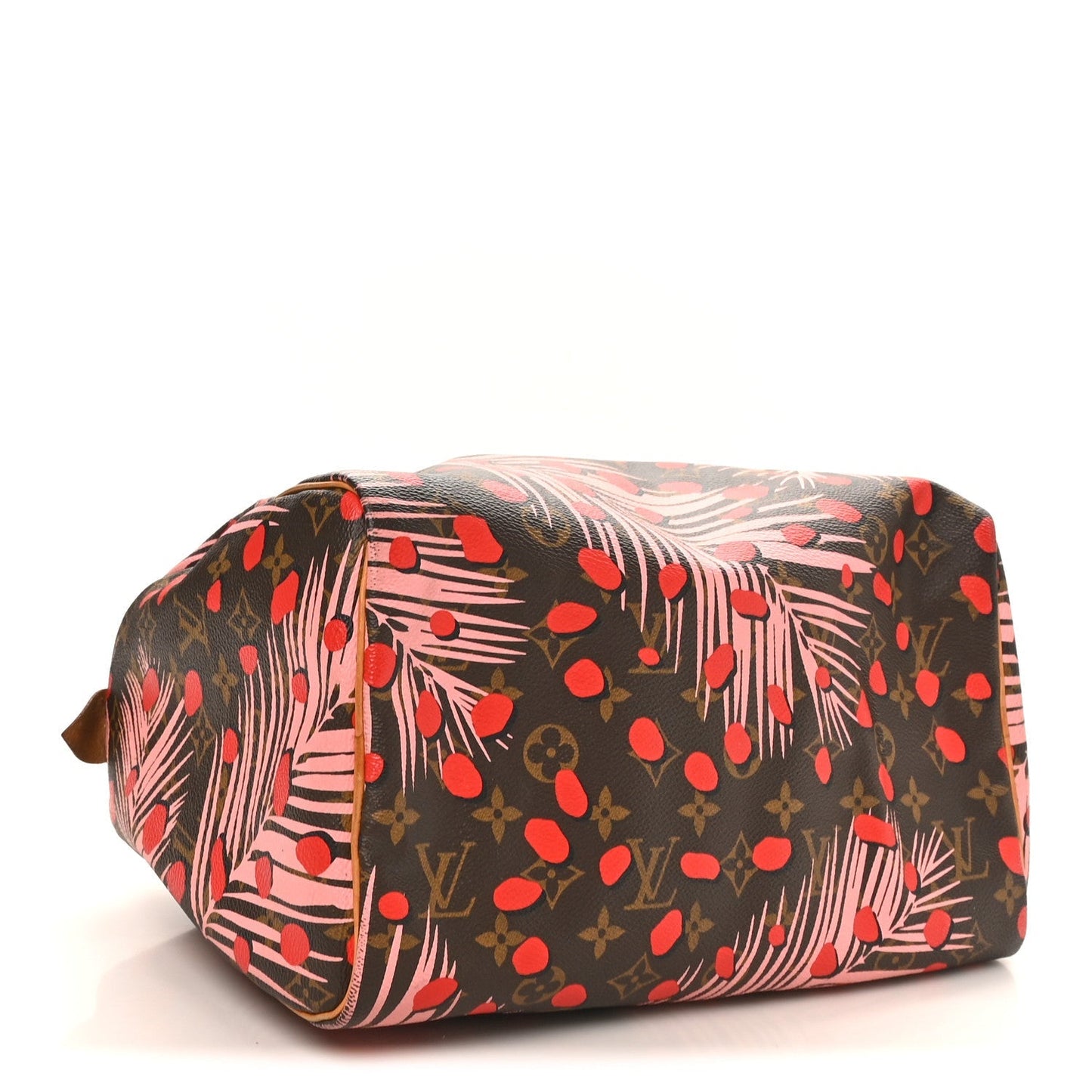 Monogram Jungle Dots Speedy 30 Sugar Pink Poppy