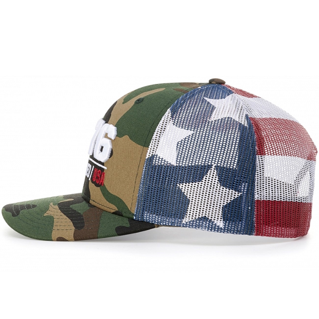 Richardson 112PM Printed Mesh Back Trucker Cap Snapback Hat - Blank