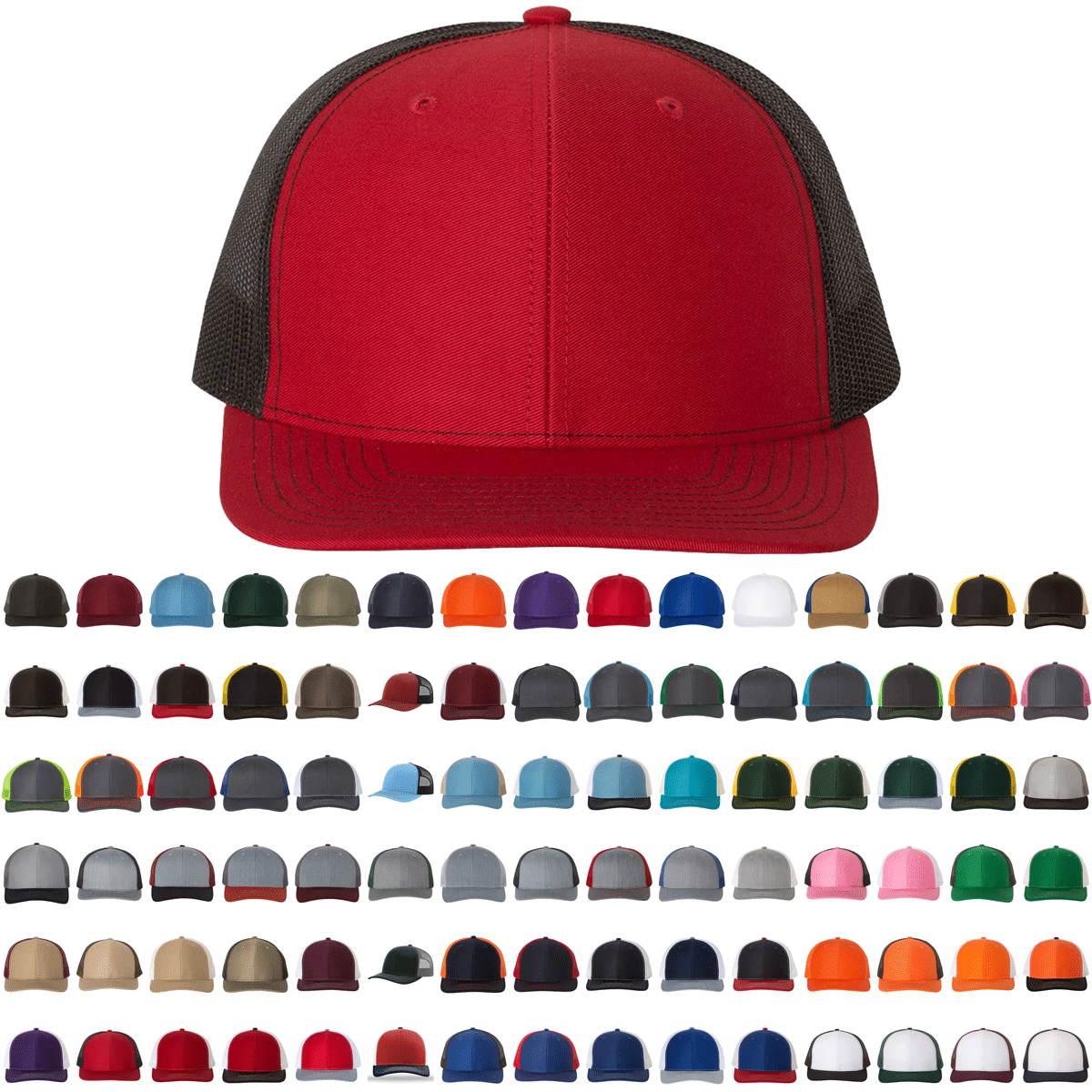 Richardson 112 Trucker Hat Snapback Cap - Blank