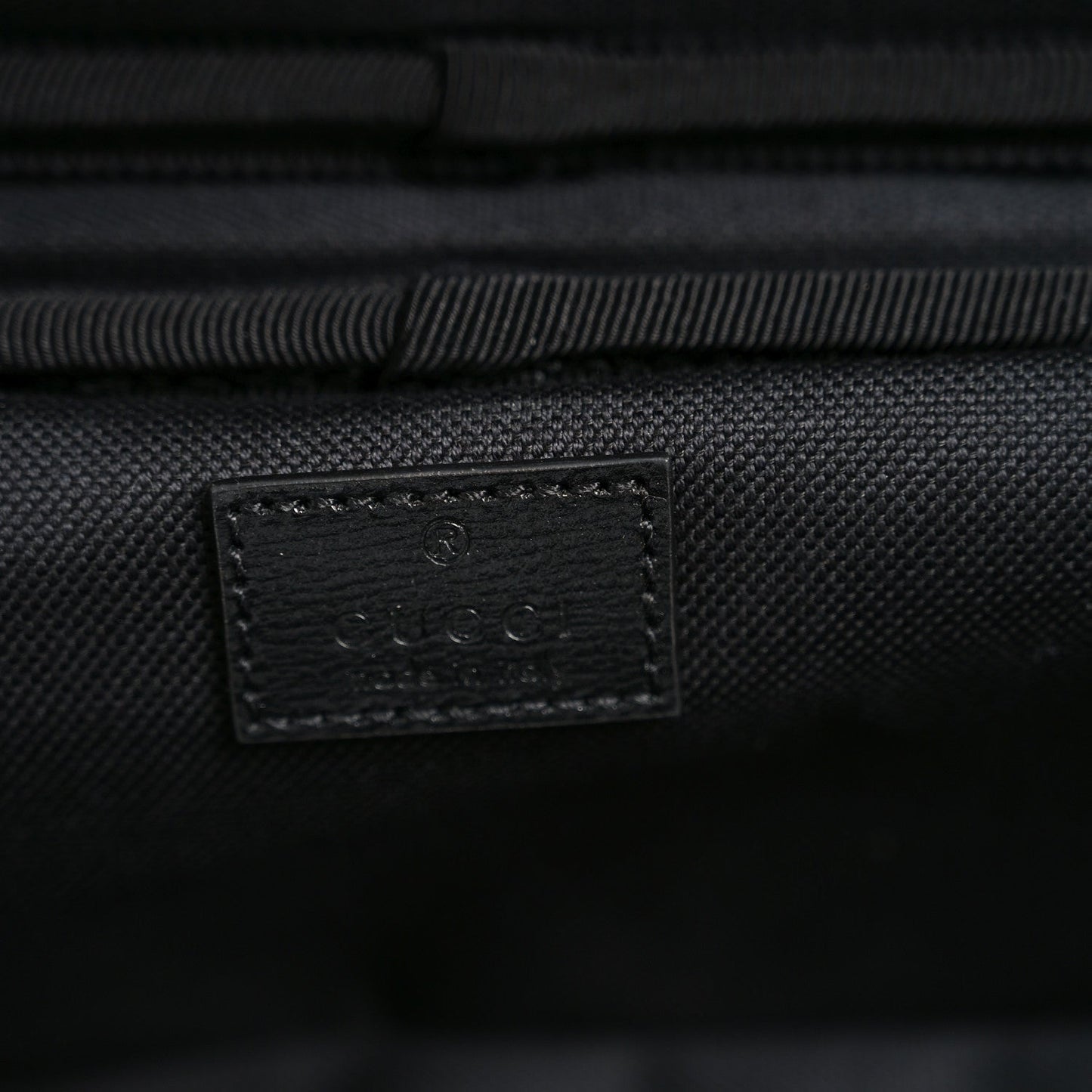 GG Supreme Monogram Azalea Calfskin Retro Interlocking G Small Savoy Cabin Trolley Black