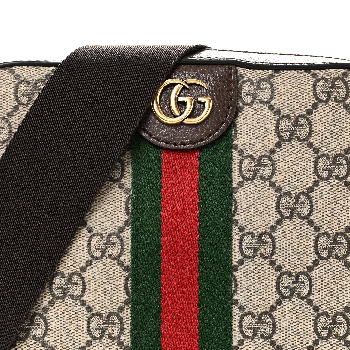 GG Supreme Monogram Web Small Ophidia Slingbag Beige Ebony New Acero