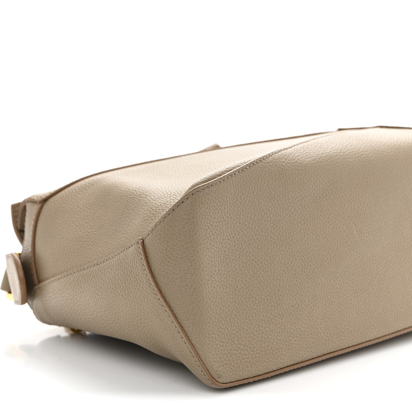 Grained Calfskin Small Puzzle Edge Bag Sand