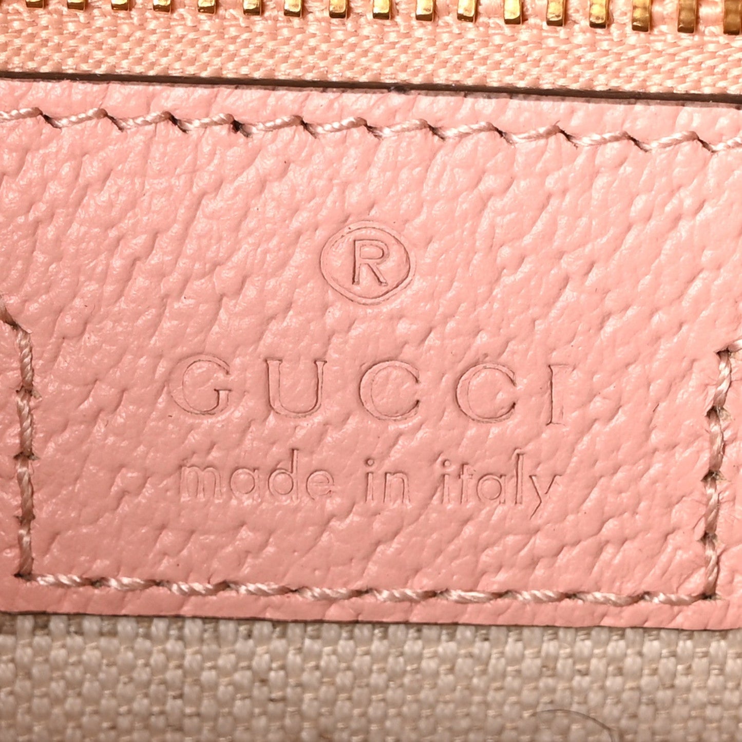 GG Supreme Monogram Textured Dollar Calfskin Mini Ophidia Flap Shoulder Bag Rose Pink