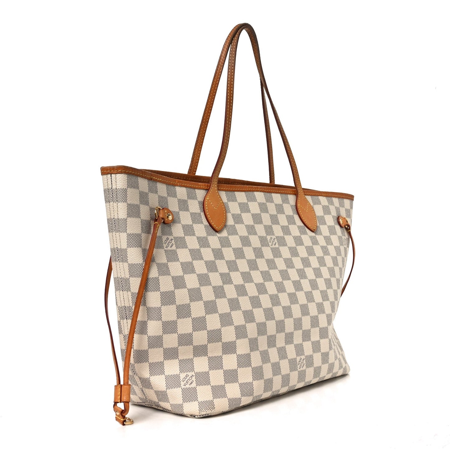 Damier Azur Neo Neverfull MM Rose Ballerine
