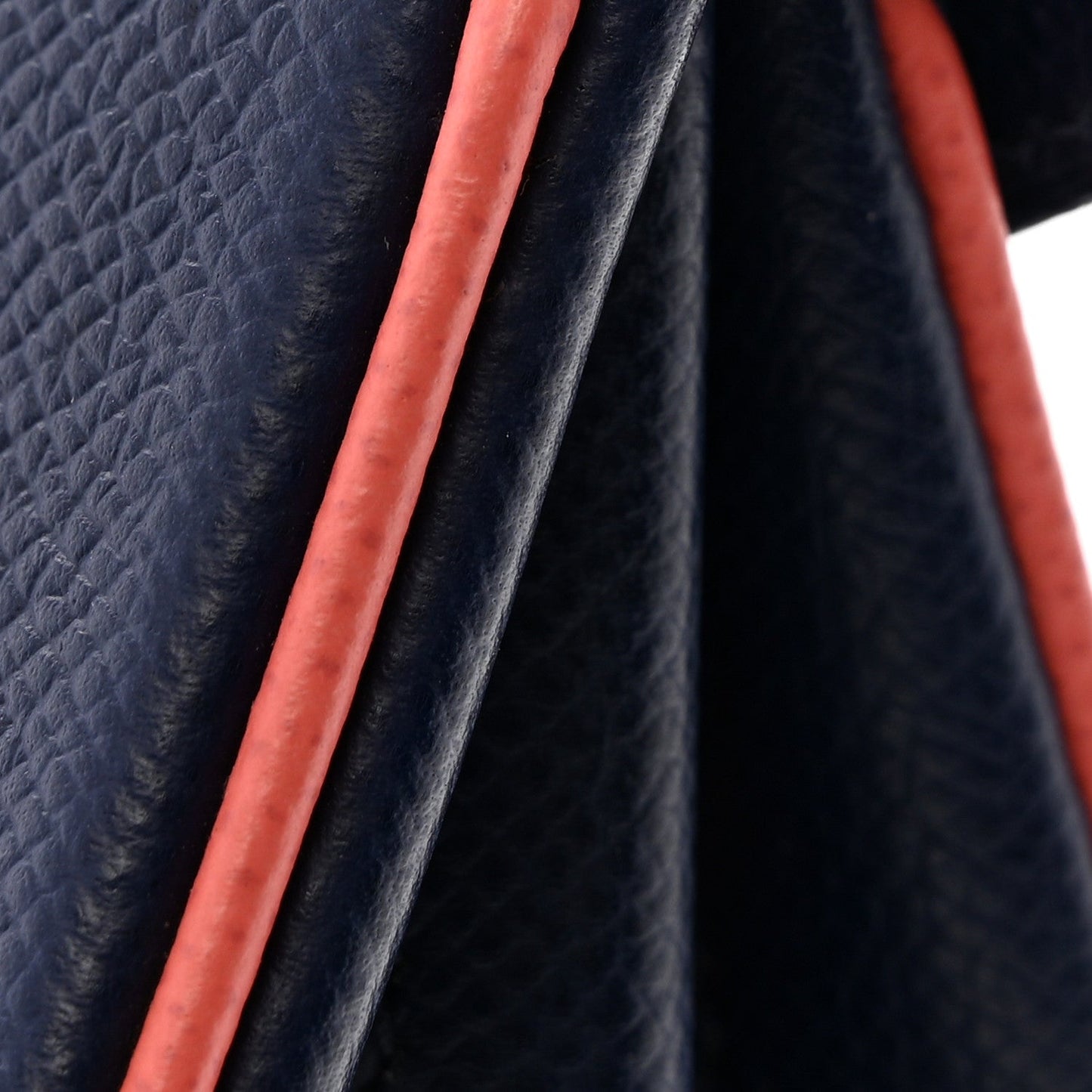 Epsom Horseshoe Birkin 35 Bleu Saphir Flamingo