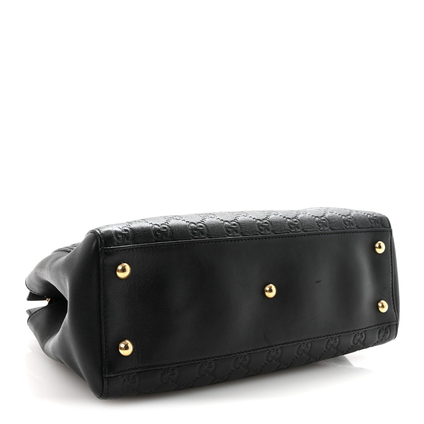 Guccissima Signature Medium Shoulder Tote Bag Black