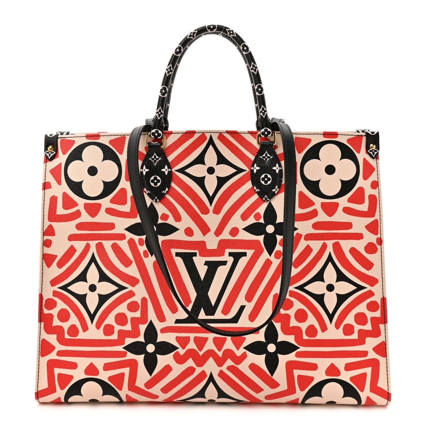 Monogram Giant Crafty Onthego GM Creme Rouge Black