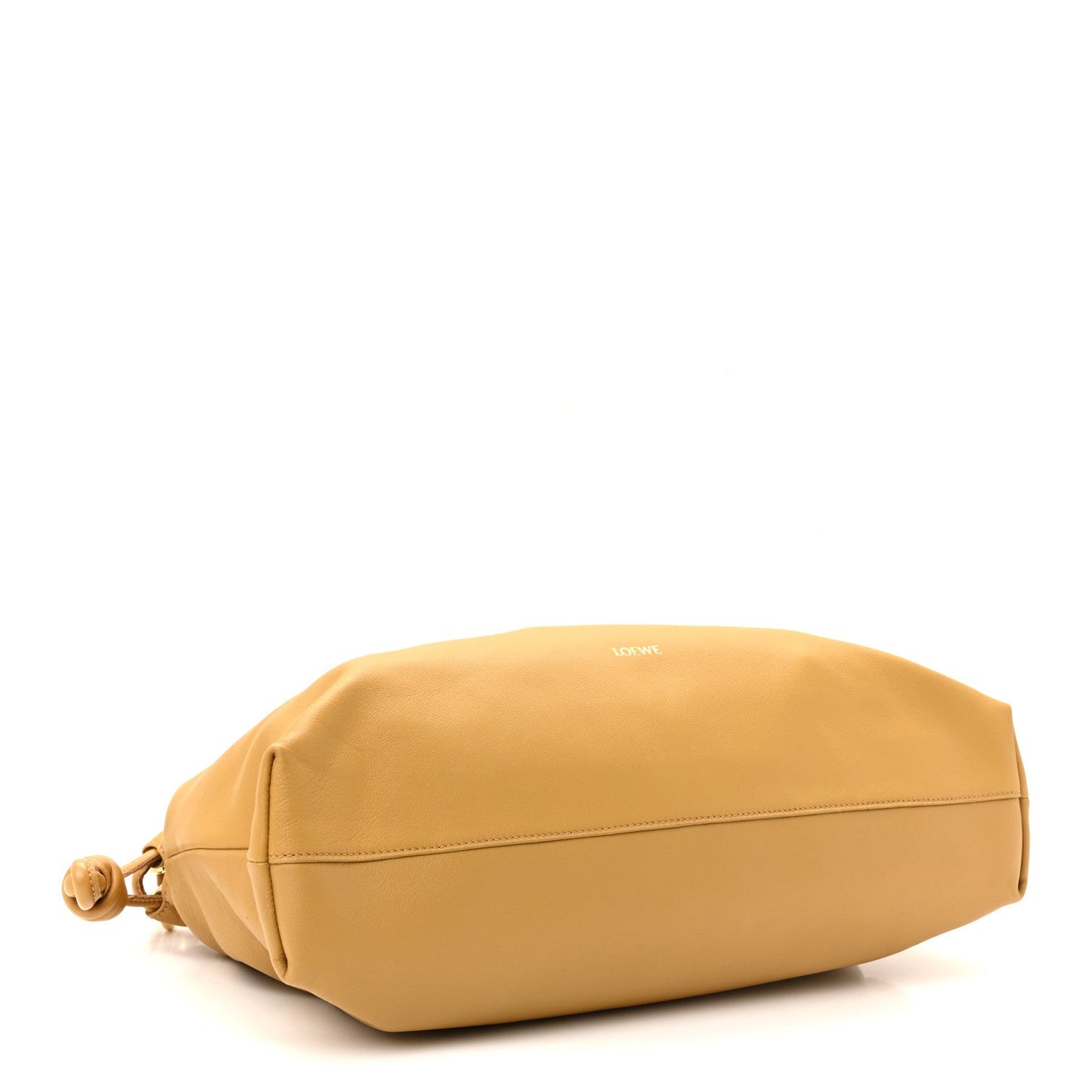 Mellow Nappa Donut Chain Large Flamenco Knot Clutch Sahara