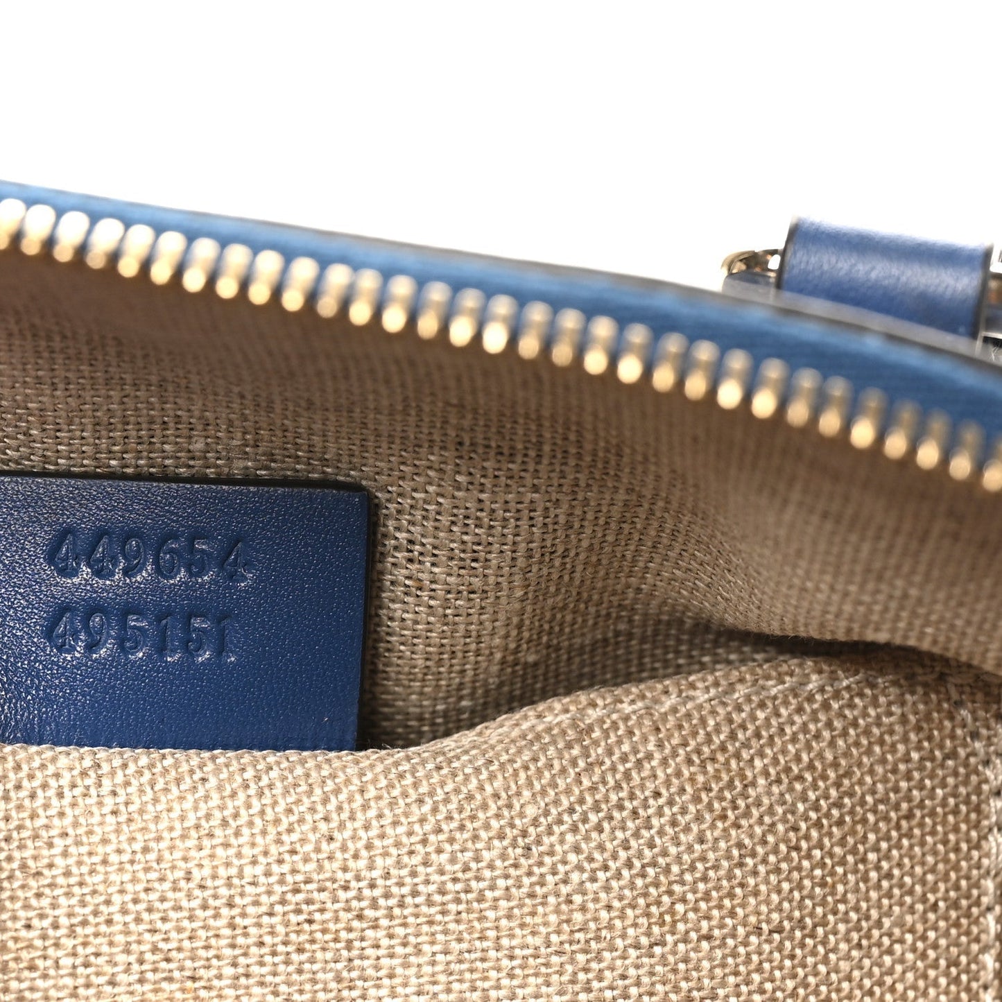 Soft Microguccissima Mini Dome Bag Blue