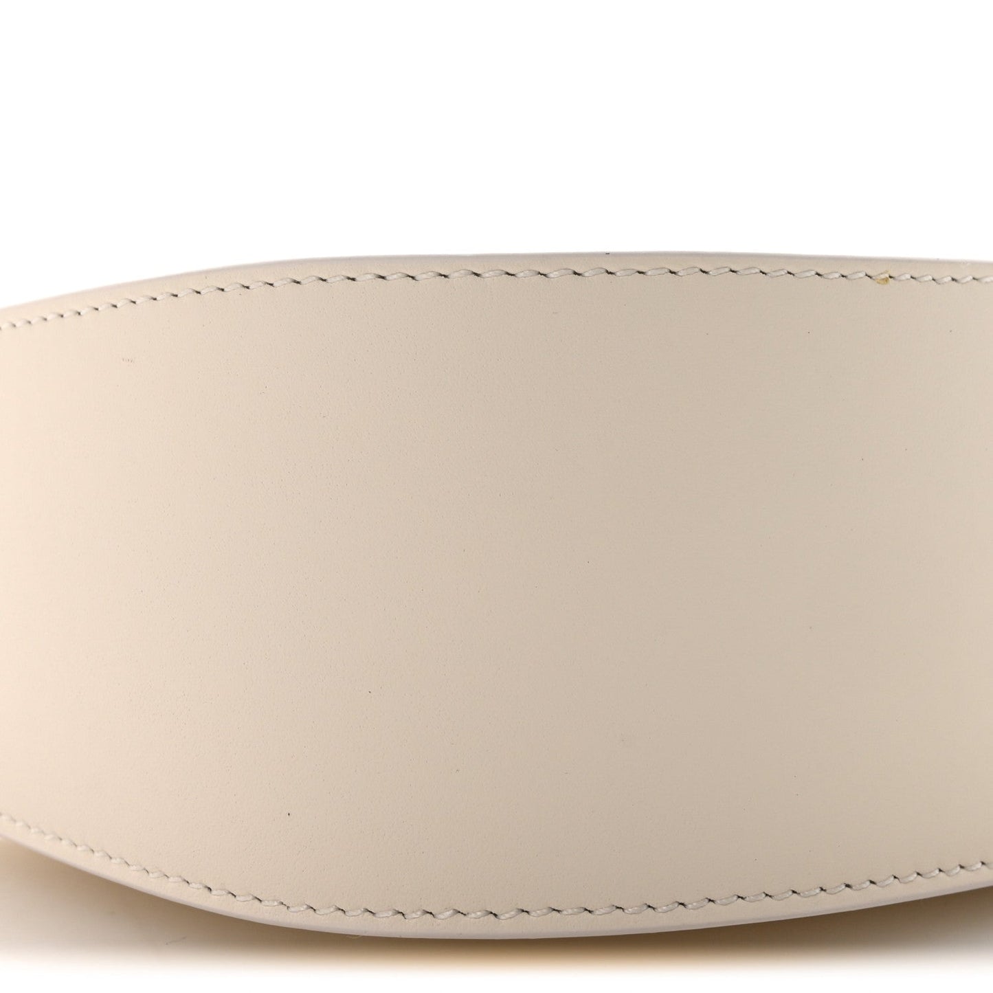 Smooth Calfskin Half Moon Shoulder Bag New Ivory