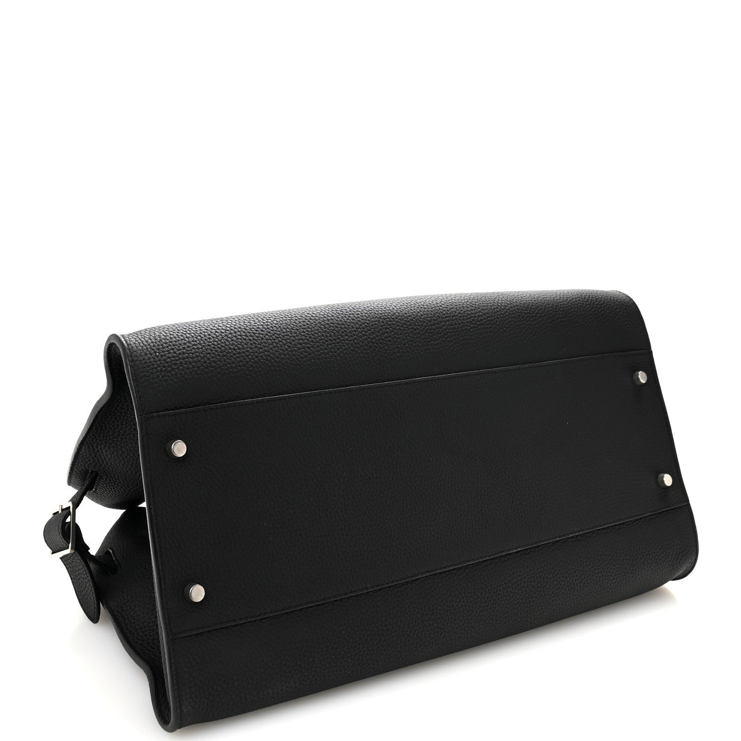 Matte Grained Calfskin EW Margaux Black