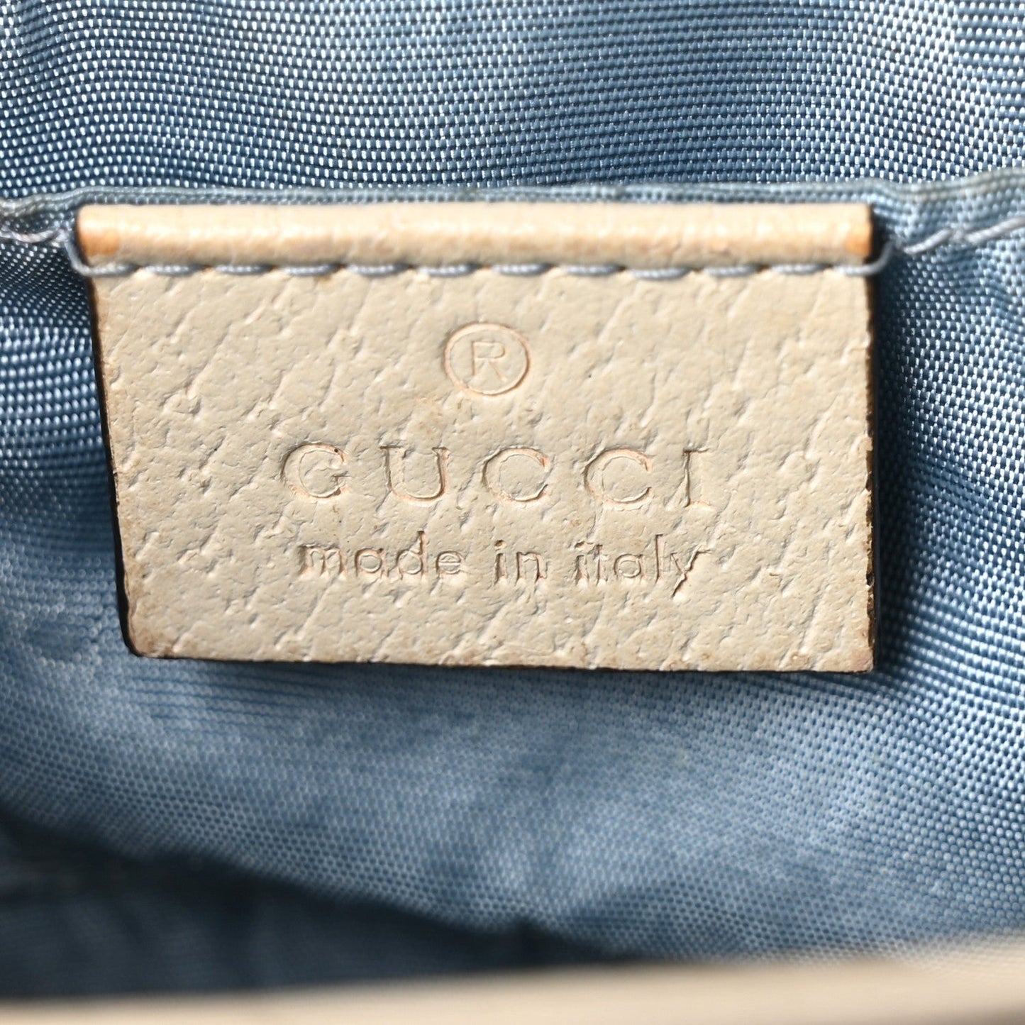Grained Calfskin Bee Star Small Padlock Shoulder Bag White