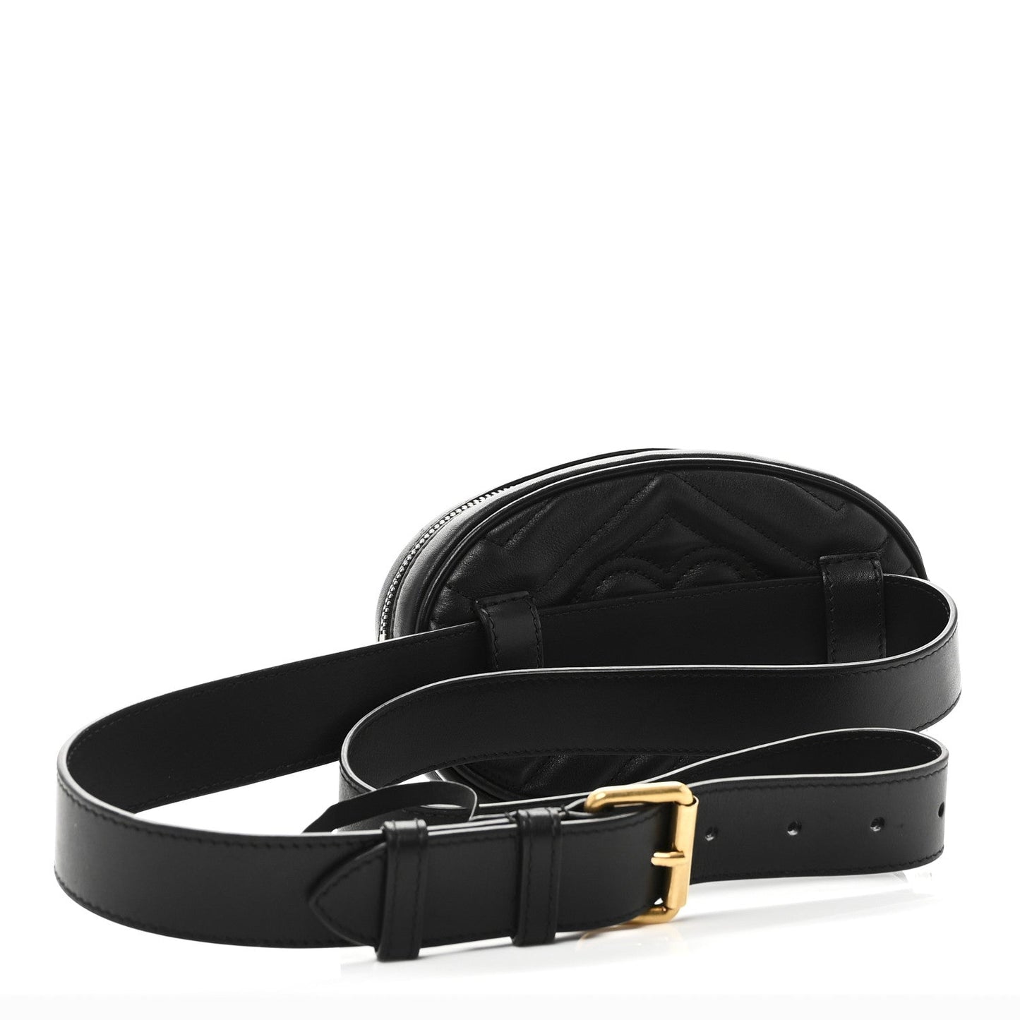 Calfskin Matelasse GG Marmont Belt Bag 95 38 Black