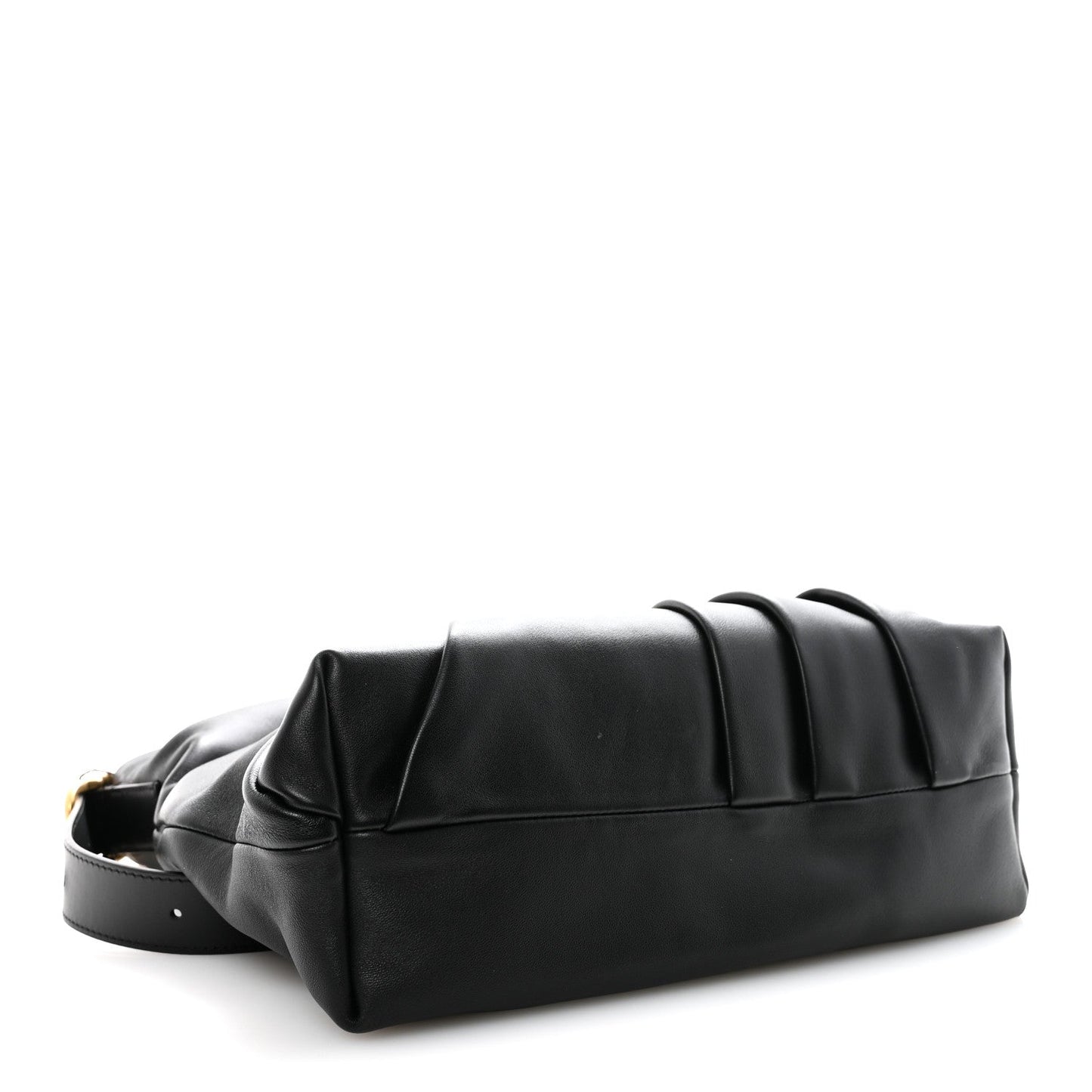 Mellow Nappa Draped Tote Black
