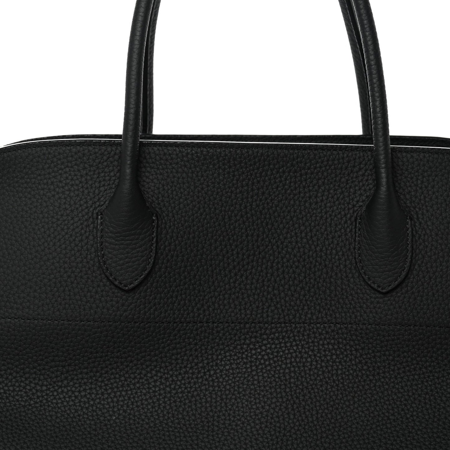 Matte Grained Calfskin EW Margaux Black