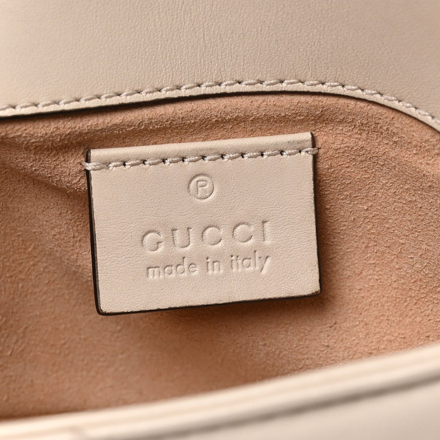 Calfskin Matelasse Super Mini GG Marmont Shoulder Bag White