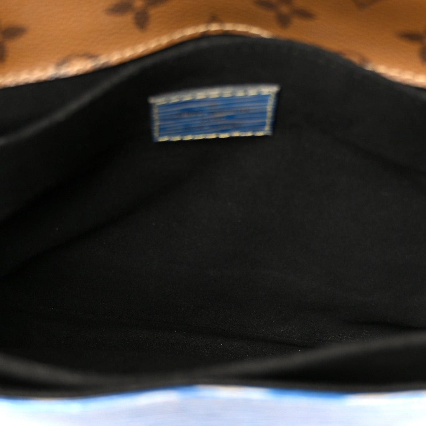 Epi Reverse Monogram Pochette Metis Denim Light
