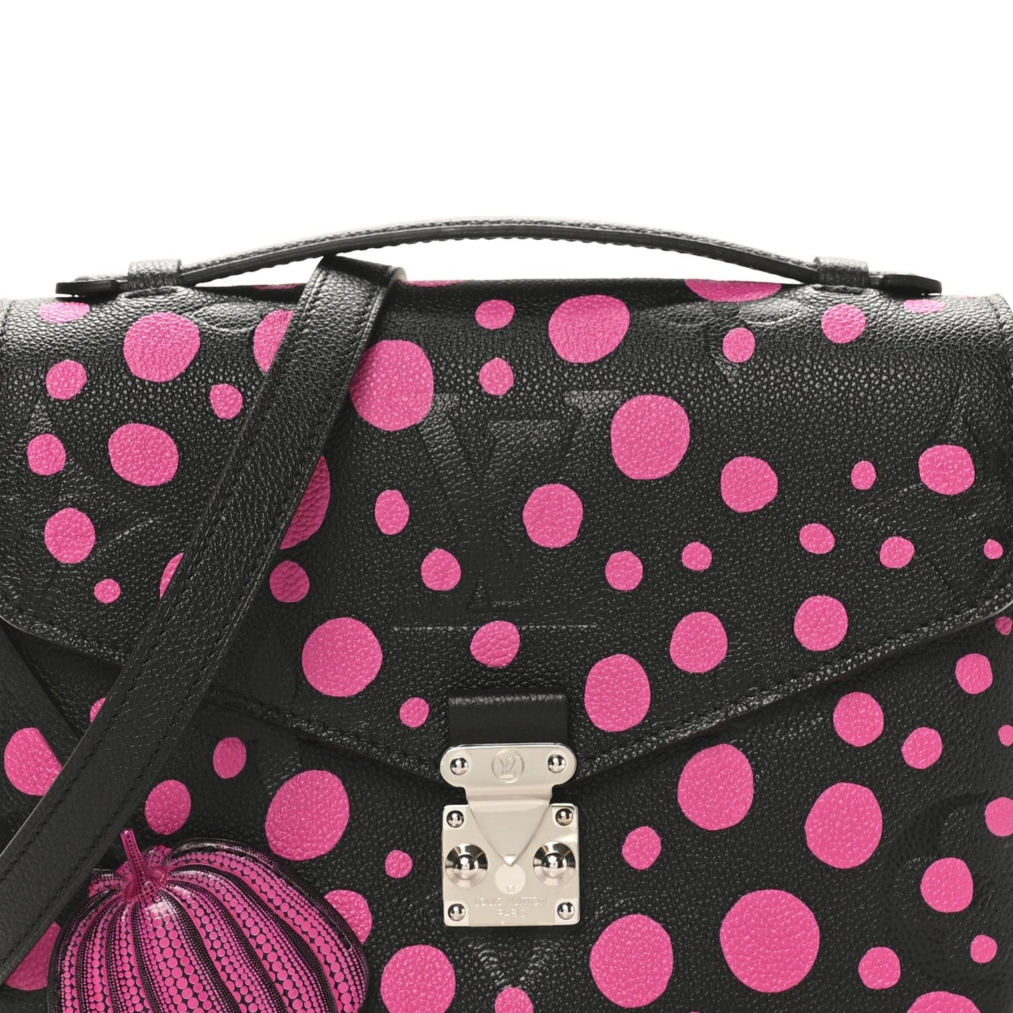 LV x YK Empreinte Monogram Giant Pochette Metis Black Fuchsia
