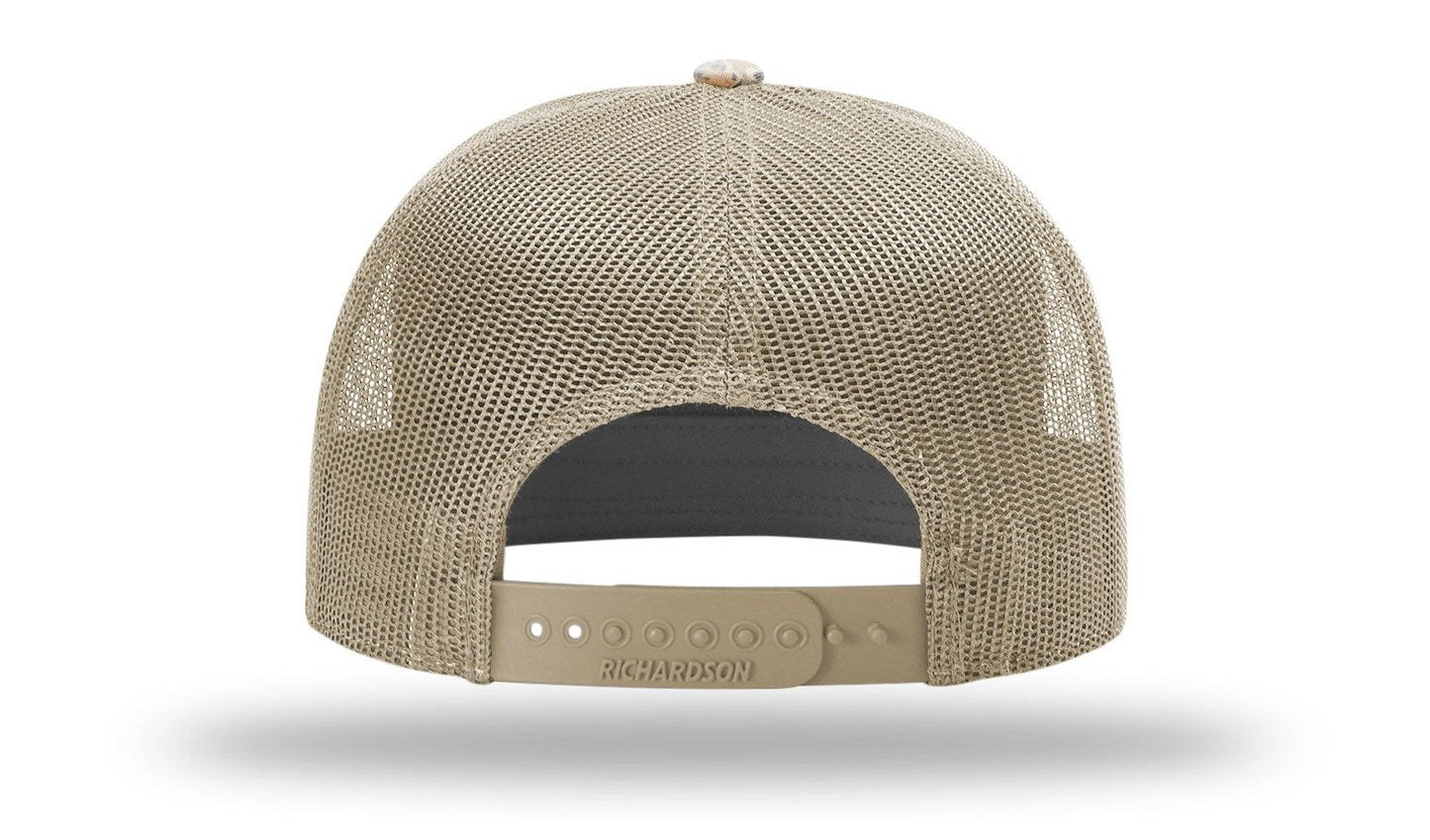 Richardson 168P Printed 7 Panel Trucker Cap