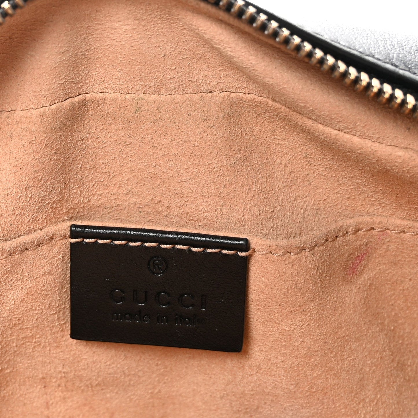 Calfskin Matelasse Small GG Marmont Chain Shoulder Bag Black