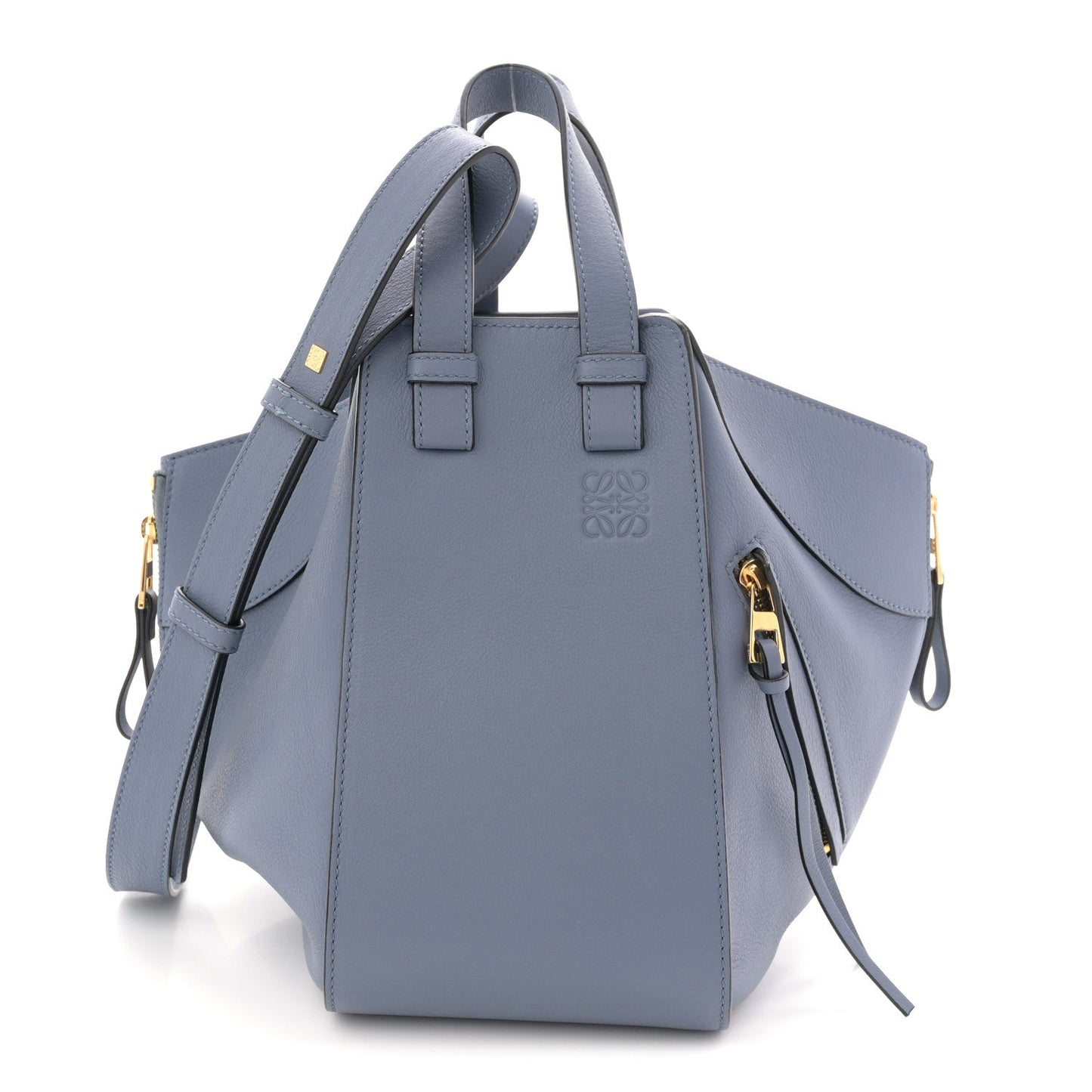 Calfskin Small Hammock Shoulder Bag Atlantic