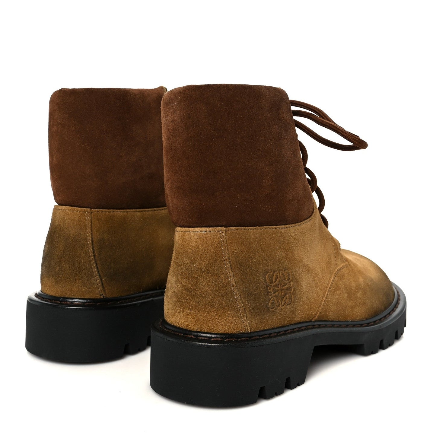 Suede Mens Sierra Combat Boots 41 Tobacco Brown