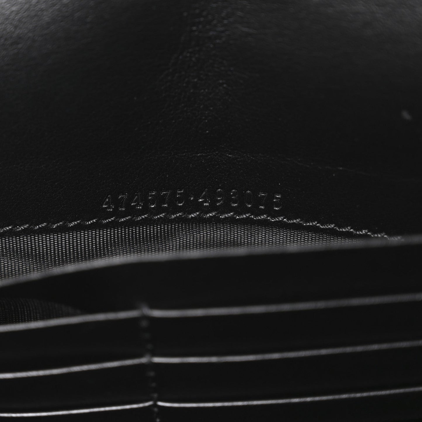 Calfskin Matelasse GG Marmont Chain Wallet Black
