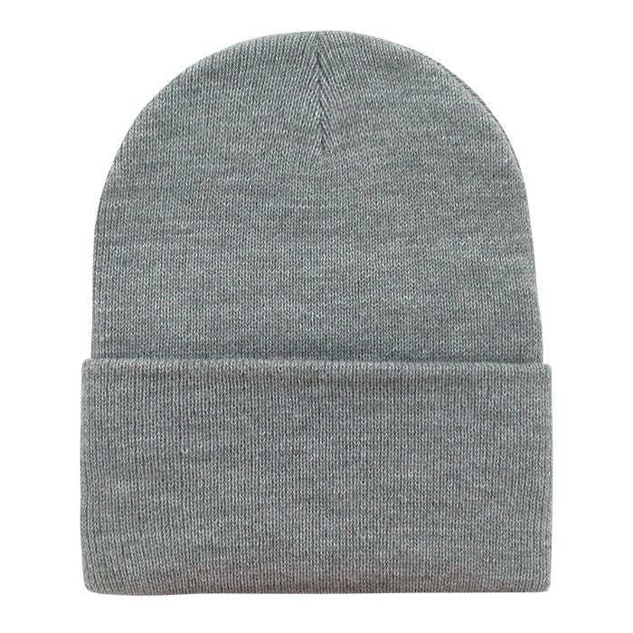 Decky 186 Acrylic Long Beanie Knit Cap - Blank