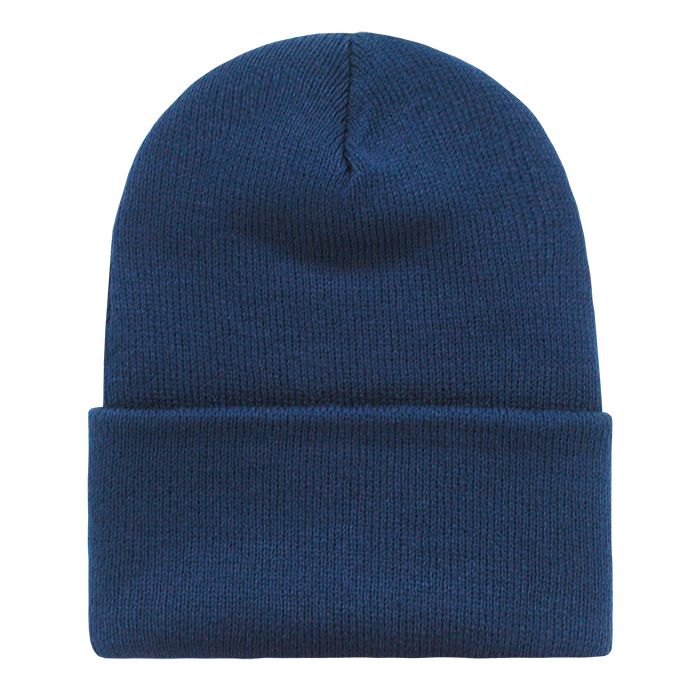 Decky 186 Acrylic Long Beanie Knit Cap - Blank