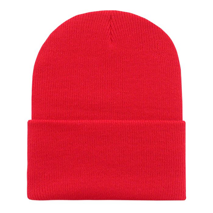 Decky 186 Acrylic Long Beanie Knit Cap - Blank