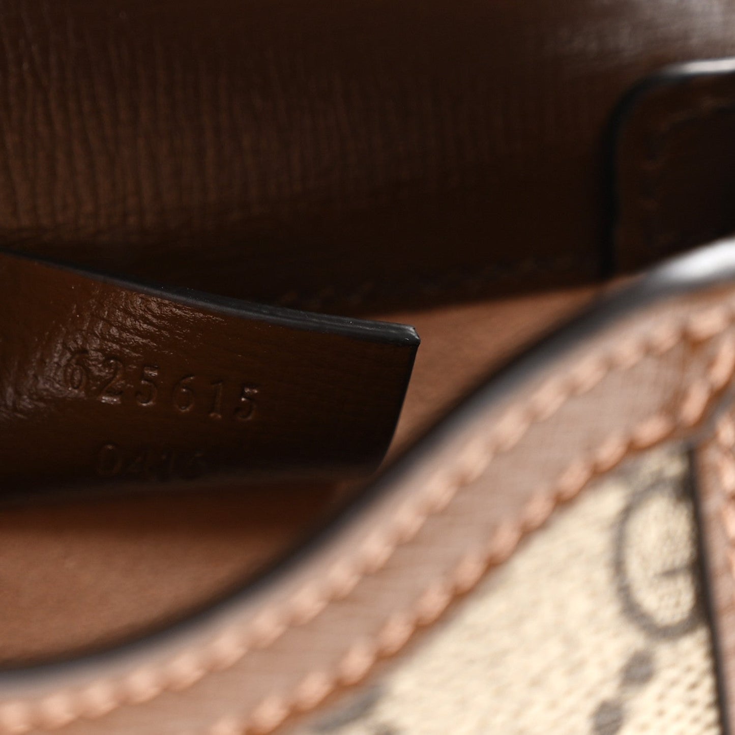 GG Supreme Monogram Mini Horsebit 1955 Crossbody Bag Beige Brown Sugar
