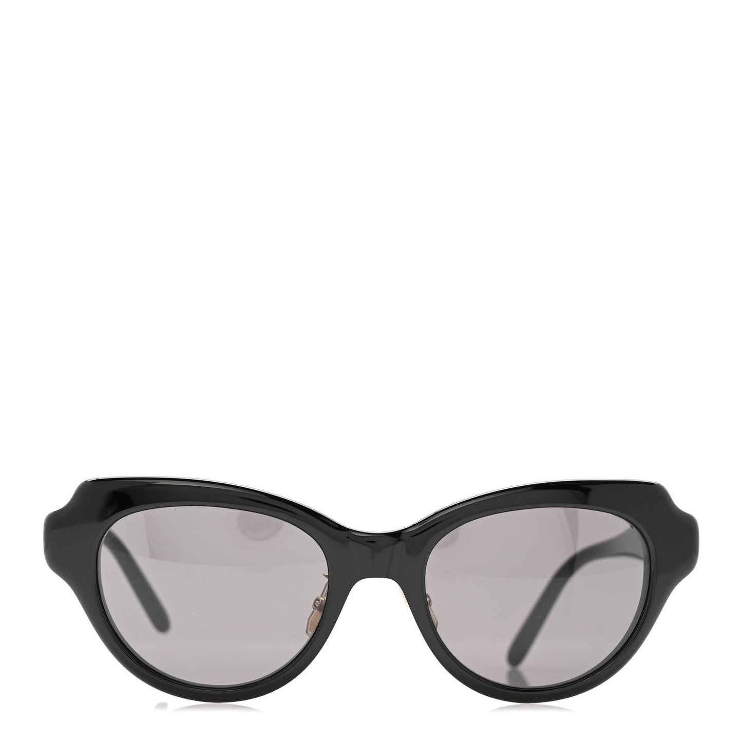 Acetate Cat Eye Swan Slim Sunglasses LW40178F Black