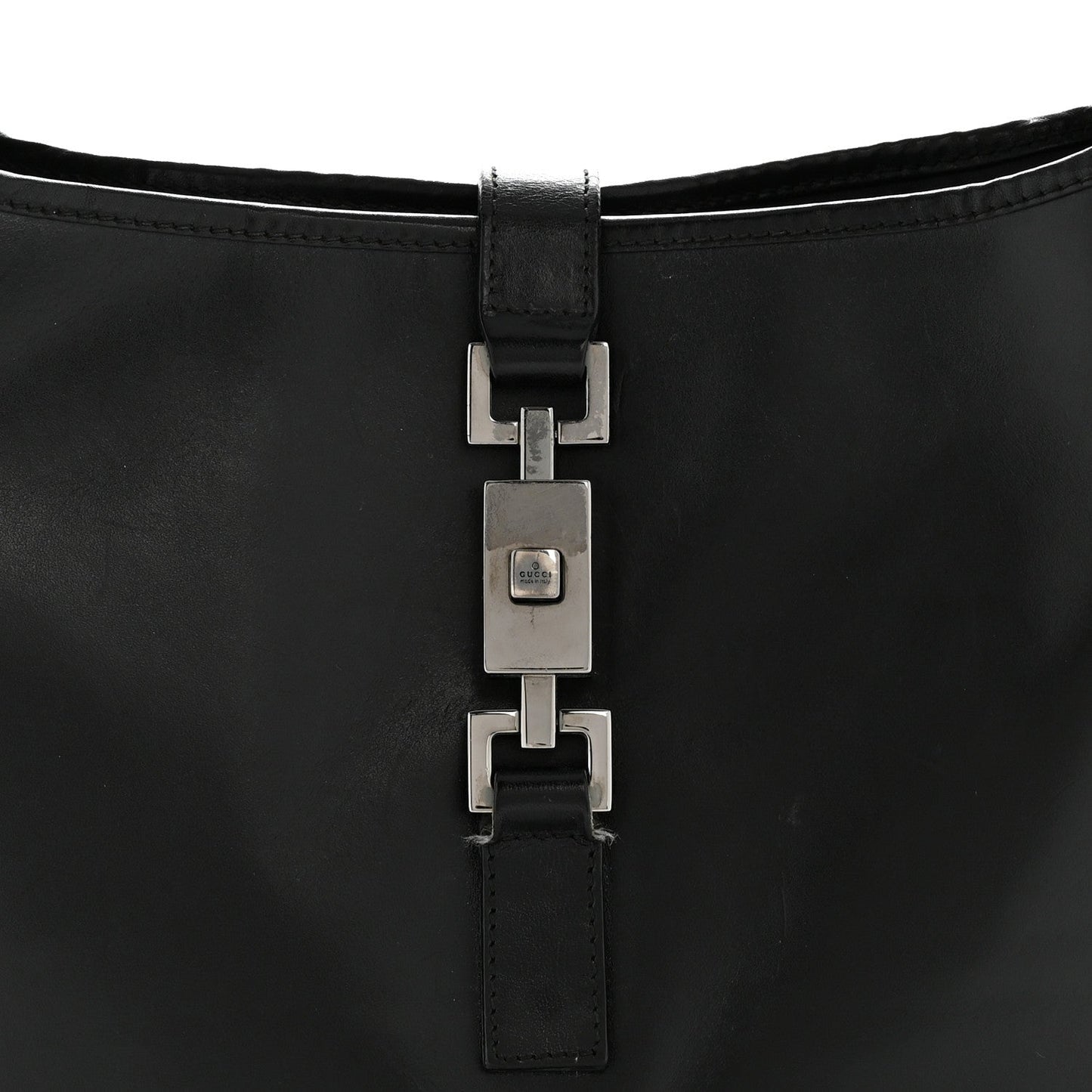 Calfskin Small Jackie O Hobo Black