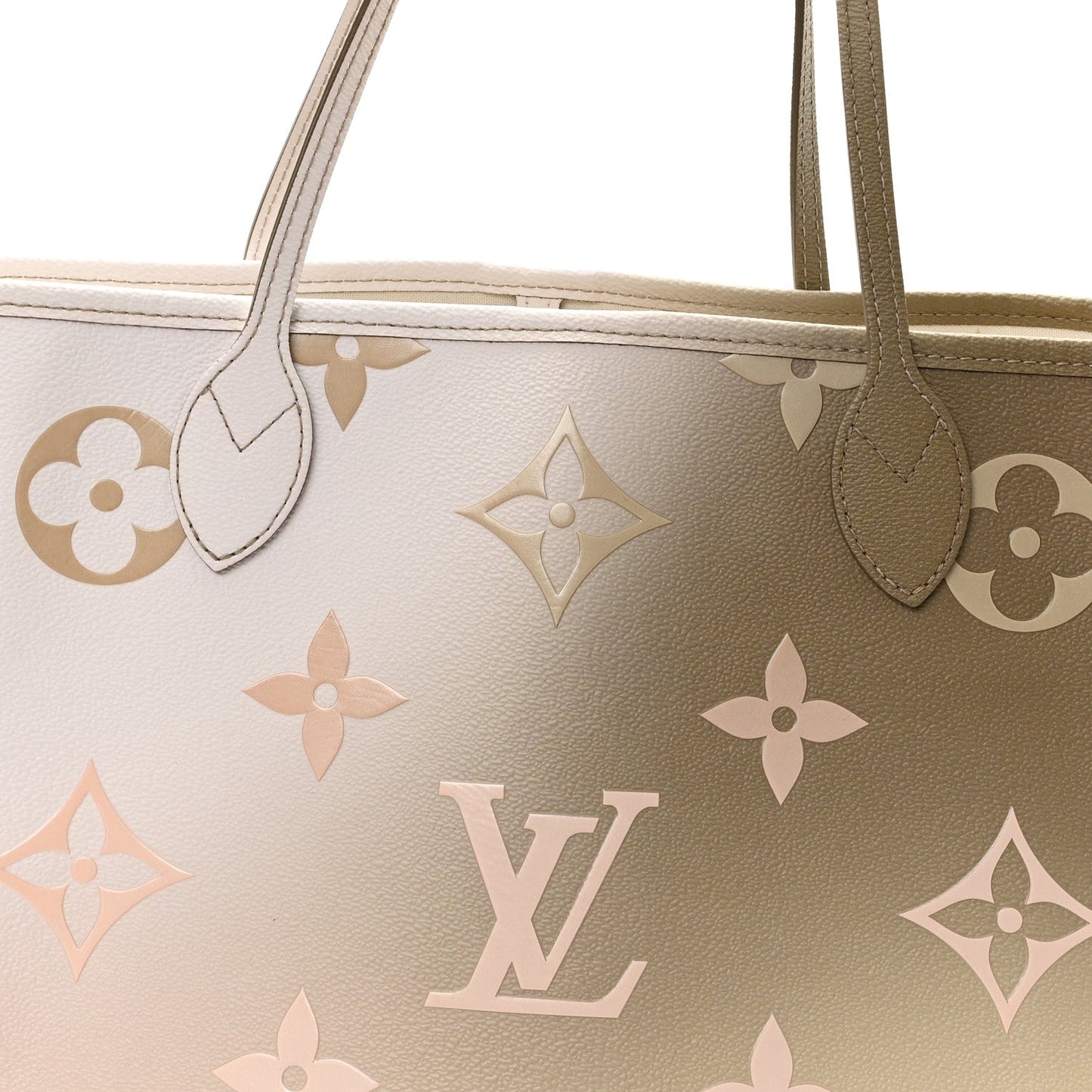 Monogram Giant Spring In The City Neverfull MM Sunset Kaki