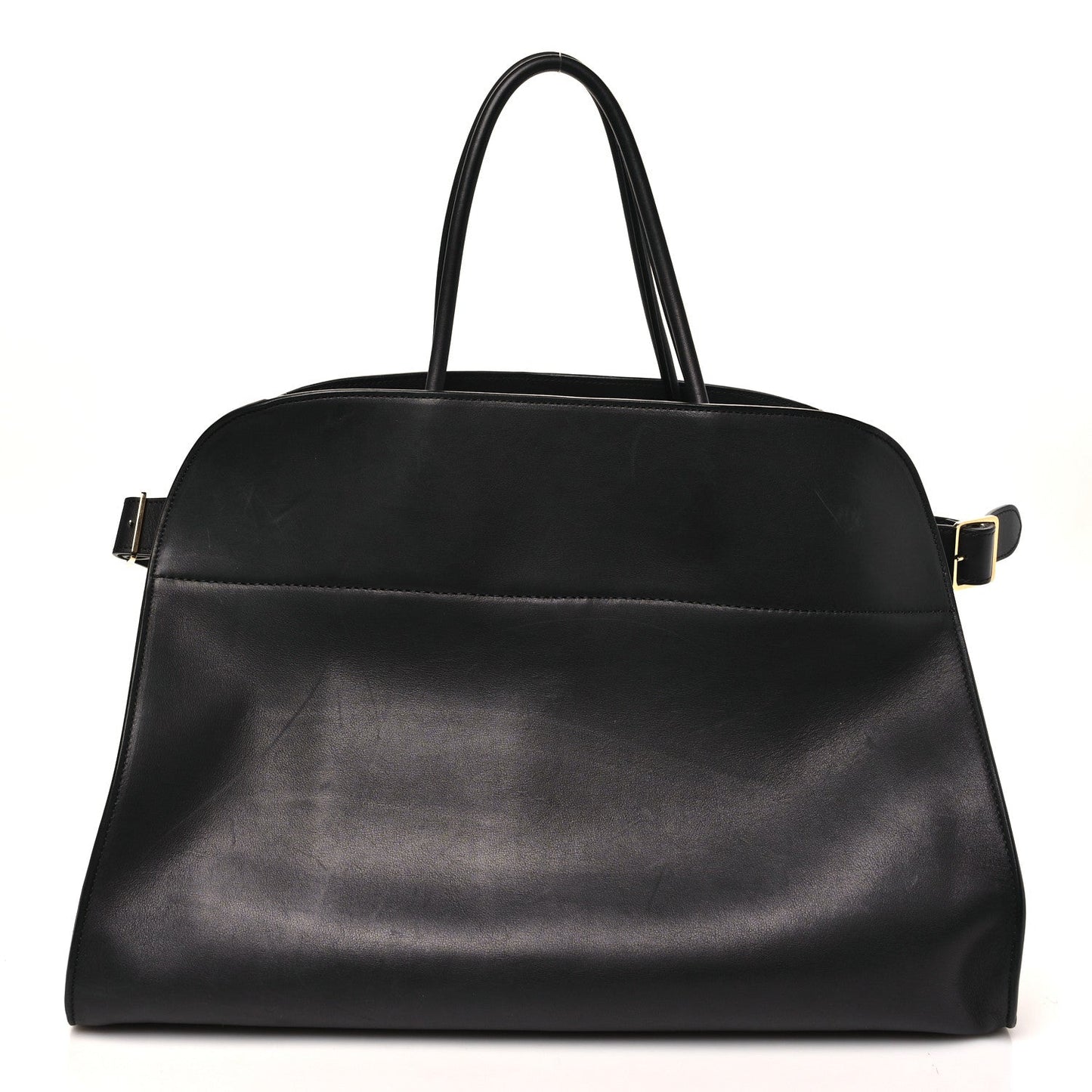 Polished Saddle Calfskin Soft Margaux 17 Black