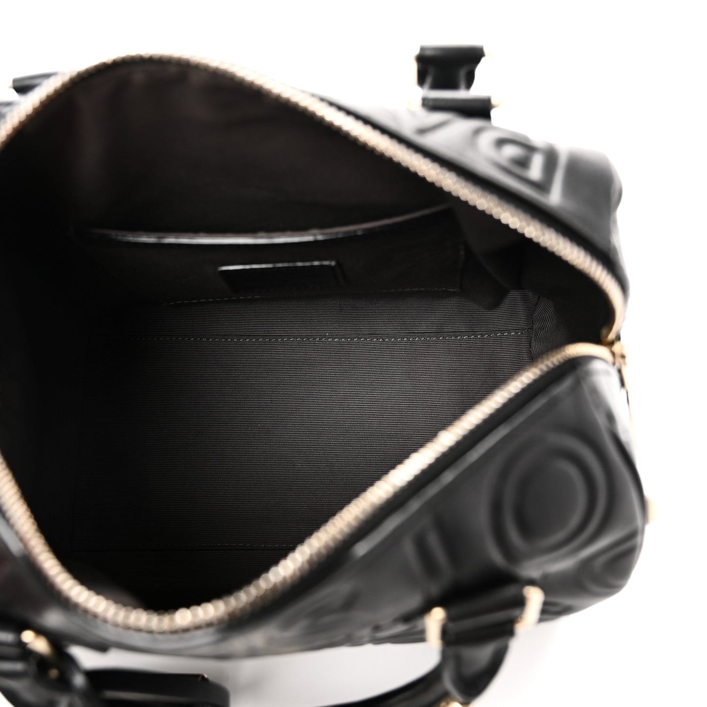 Calfskin Embossed Mini Cube Speedy Black