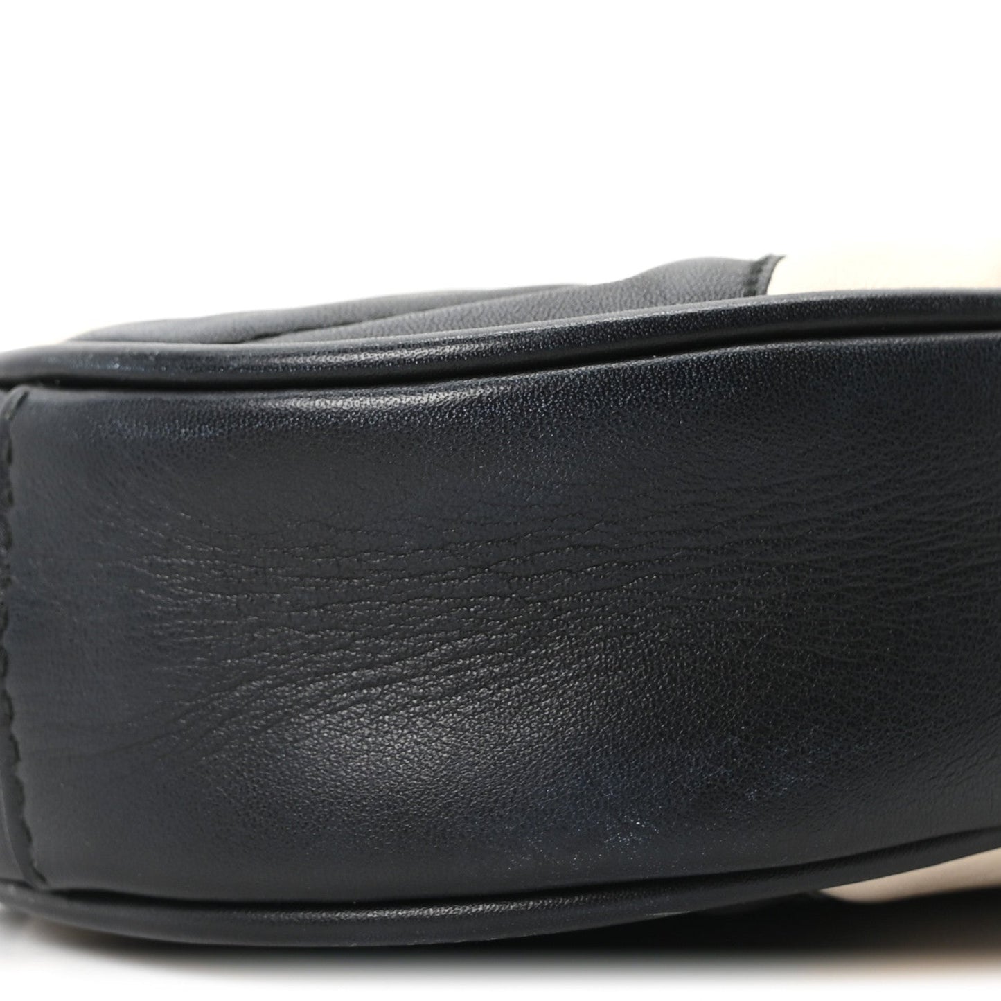 Calfskin Matelasse GG Marmont Belt Bag 85 34 Black White